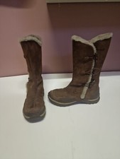 CAT Caterpillar Boots Womens Size 4 Flat Low Chunky Sole Faux Fur Lined Polartec