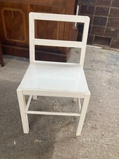 Vintage White Painted Wooden Children's Child's Chair