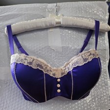 La SENZA Violet   & Lace Underwired Padded Balconette Bra 34E