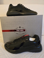 Men's Prada America's Cup sneakers in Black Set Customised