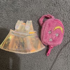 Disney Store nuiMOs Small Soft Toy Holographic Dress with Pink Backpack