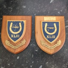 Army Military wall Plaque 2 x 43 supply squadron Regiment used for restoration