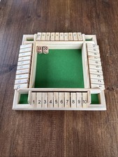 4 Players Shut The Box Wooden