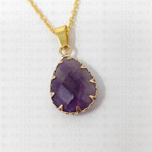Amethyst necklace crystal - amethyst,