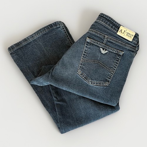 Armani j25 bootcut blue jeans - bootcut,