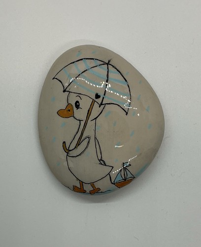 Hand painted stones and - painted,
