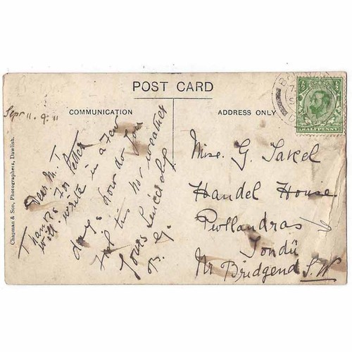 Pwllandras glamorgan postcard - pwllandras,