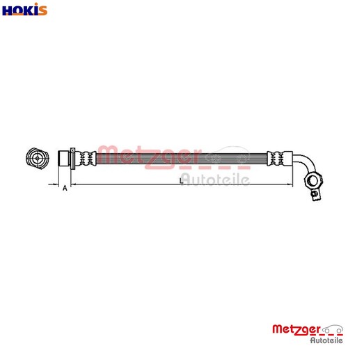 Brake hose 4110101 for - 4110101, toyota