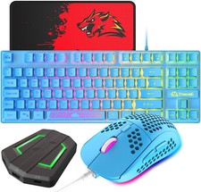 Gaming Keyboard Mouse, Adapter for PS4/Xbox One/Nintendo Switch/PC/Mac UK Layout