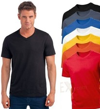 Hanes Plain Mens ComfortSoft Organic Cotton Vee V-Neck Tee T-Shirt S-XXXL