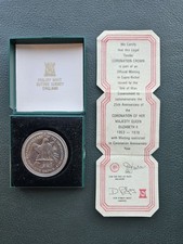 1978 One Crown 25th Anniversary Coronation Coin, Isle of Man, Pobjoy Mint, QEII