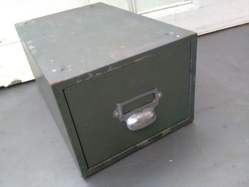 Vintage single drawer index - vintage,