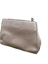 GUESS Monogram Shoulder Bag Brown Logo Print Purse Handbag