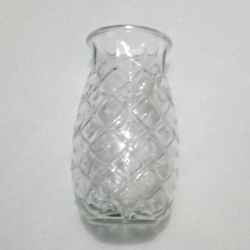Clear glass vase - glass,