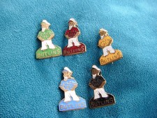 BUTLINS FILEY 1951 SAILOR MEN x5 enamel pin badges by FIRMIN