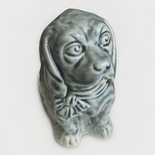 Sitting Dog Ornament Grey