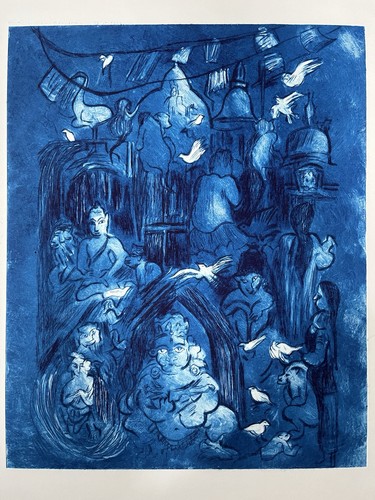 Modern expressionist etching - expressionist,