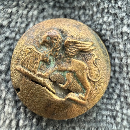 Antique french livery button - french,