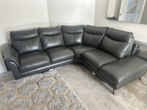 Dfs leather corner sofa - dfs,