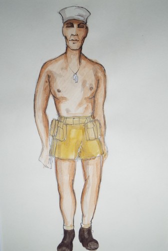 Original watercolour south - watercolour,, 'south