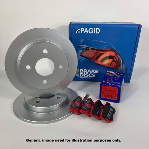 Rear pagid brake discs - oe,