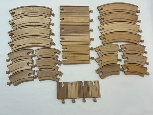 Wooden train track - track, of