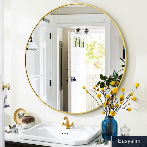 Round mirror inch gold - inch,
