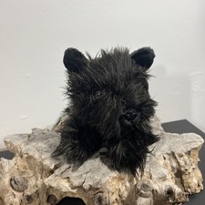 10" Aurora cairn terrier Toto Scottie Dog Laying Down Stuffed Beanbag Plush Toy