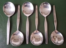 Viners International Profile Fruit Spoons x 6, 14cm Long, See Photos