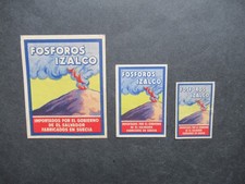 3 OLD SWEDISH MATCHBOX LABELS.
