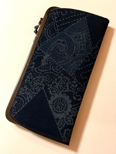 Blue indigo dyed - blue, wallet