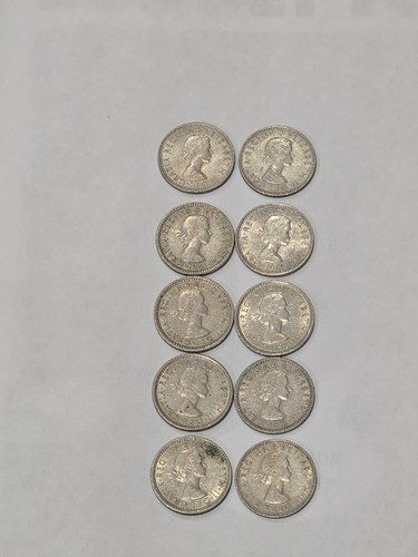 Sixpence coins job lot - job, ×10