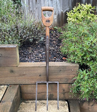 Vintage Garden D Handle Hop Bine Manure Fork Clay Fork Cultivating Farm Tool