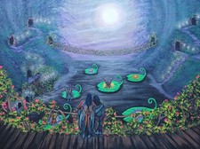 Riverbank Fairies. Acrylic
