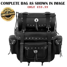 Motorcycle Leather Saddlebags