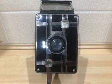 Kodak Jiffy Six- 16 Roll Folding Bellows Art Deco Camera 1930's. Twindar Lens.