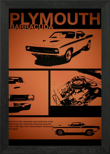 The muscle car framed - the,