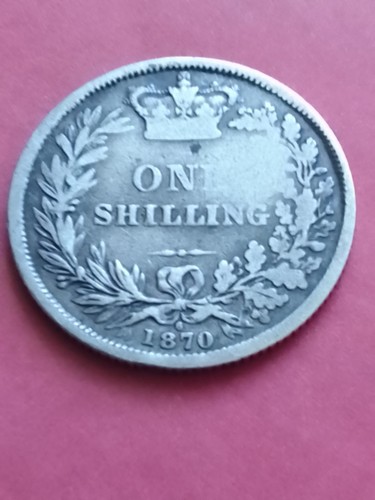 1870 one shilling coin - ,