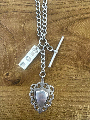 Sterling silver albert - sterling, watch