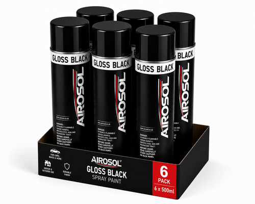 Gloss black aerosol - 6,