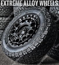 17" Black TG12 Alloy Wheels For Mercedes Sprinter 6x130 + All Terrain Tyres