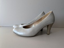 Gabor Ladies Heeled Shoes Size 4½, Silver Grey