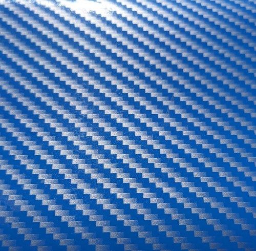 Blue silver carbon fibre - 2d,