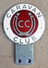 C1960s VINTAGE CARAVAN CLUB ENAMEL CAR BADGE