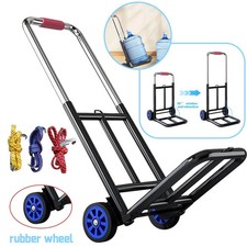Heavy Duty Folding Lightweight Hand Sack Trolley Cart Wheel Truck Barrow 