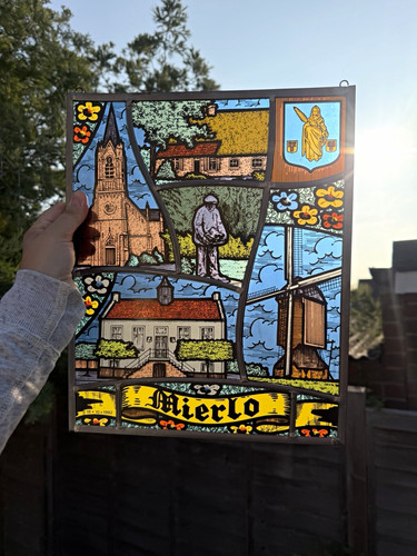 Mierlo stained glass - mierlo, hanging