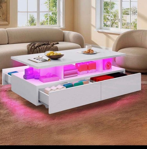 Modern led coffee table - led,