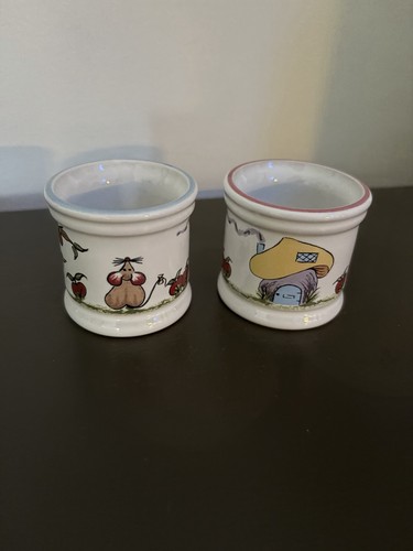 Two denby apple - apple, egg