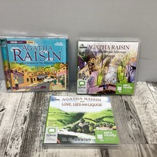 agatha raisin audio books cd Bundle X 3 Murderous Marriage Love Lies And Liquor 