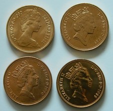 FOUR TWO PENCE COINS UNC